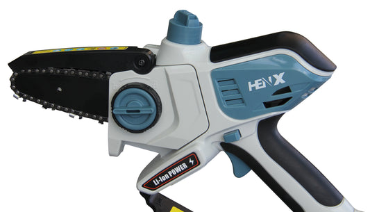 HENX 20V 4 Inch Cordless Mini Chainsaw Battery & Charger Included
