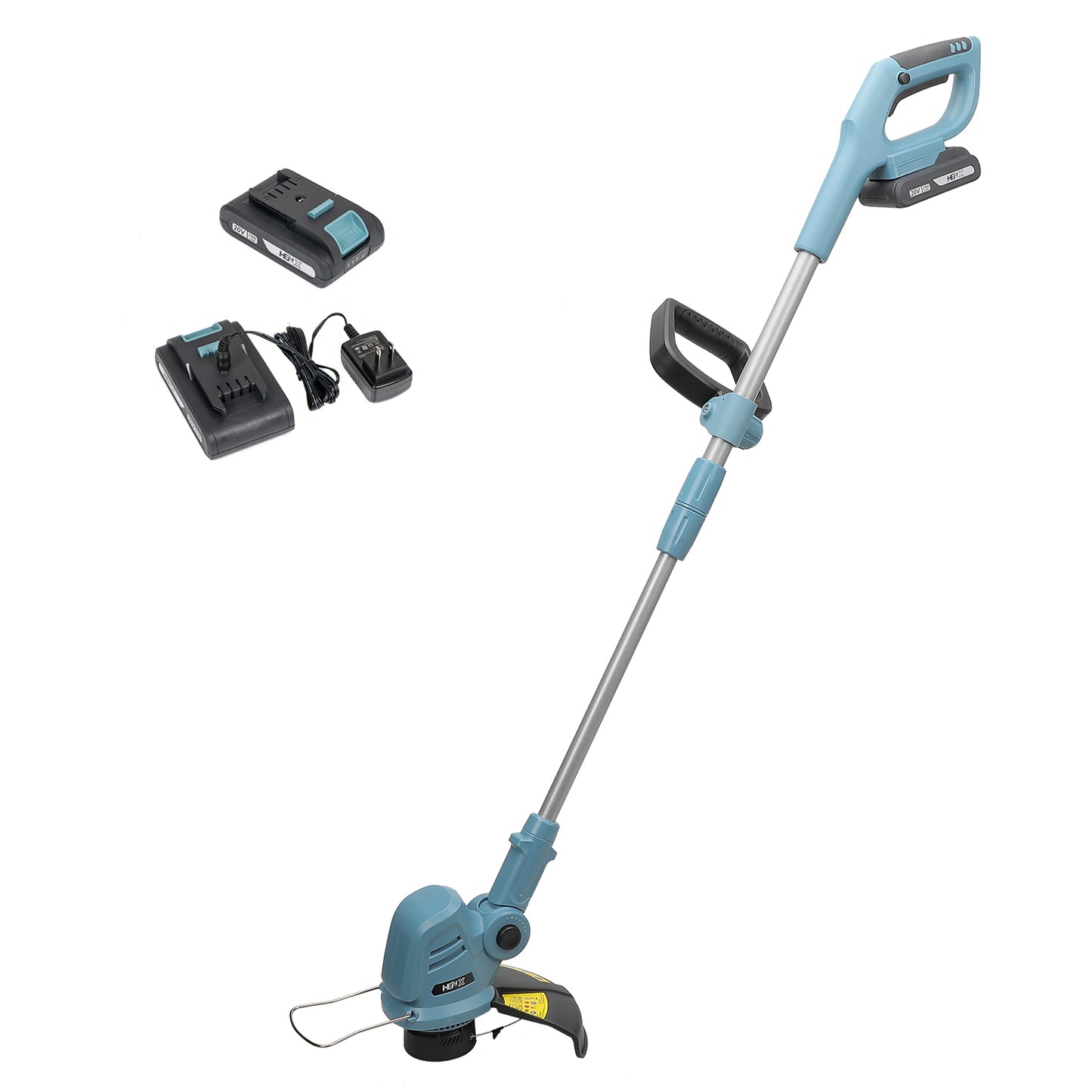 Henx 20V Cordless 10 Inch Straight String Trimmer Battery & Charger Included